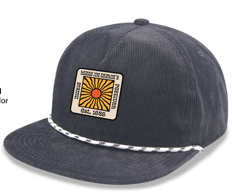 Navy Corduroy Snapback