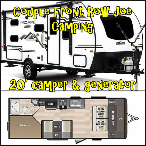 Camping Couple Front Row Joe - LJT 35th Annual Texas Music Festival