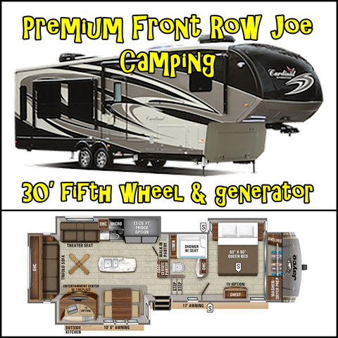 Camping Premium Front Row Joe - LJT 35th Annual Texas Music Festival