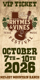 Ticket - Rhymes & Vines 21st Annual Music Fest 2026